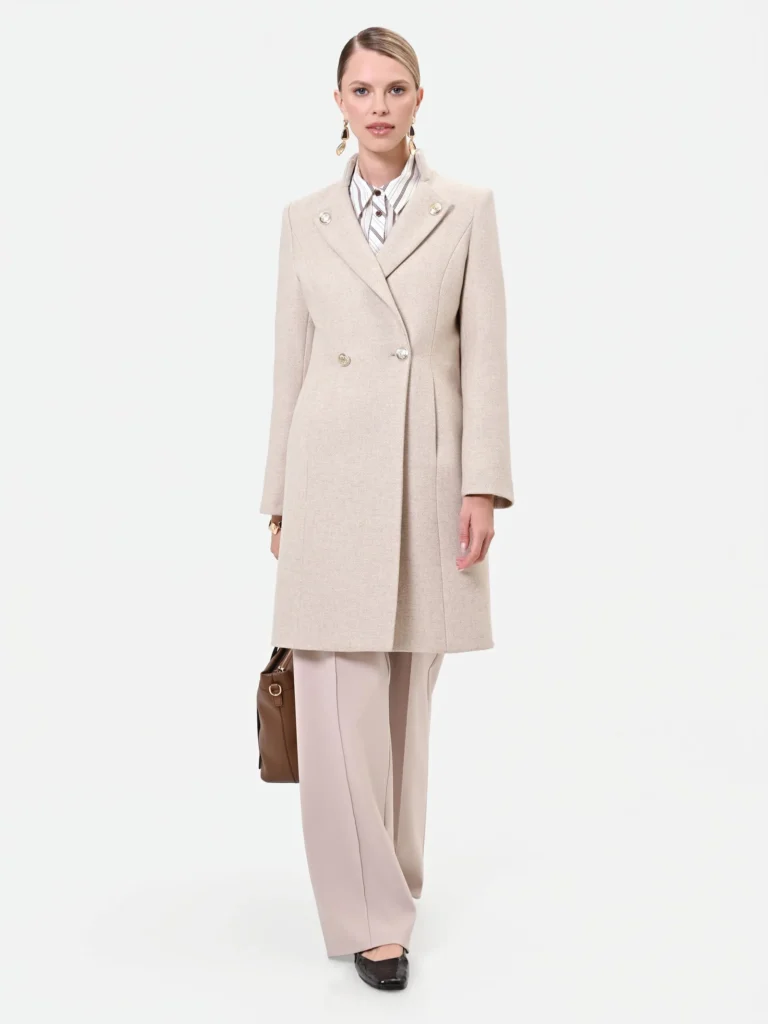 Rinascimento – Cappotto doppiopetto misto lana, tortora – Piero Lepro Store, Barcellona P.G.