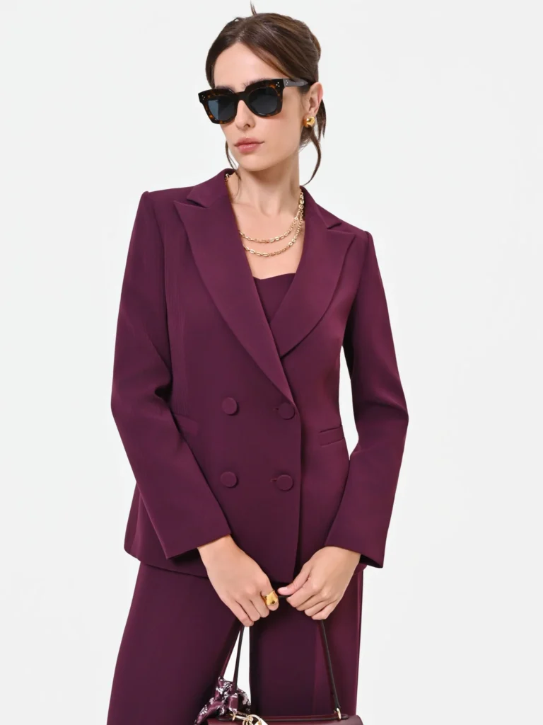 Rinascimento – Giacca Studio doppiopetto gessata, bordeaux – Piero Lepro Store, Barcellona P.G.